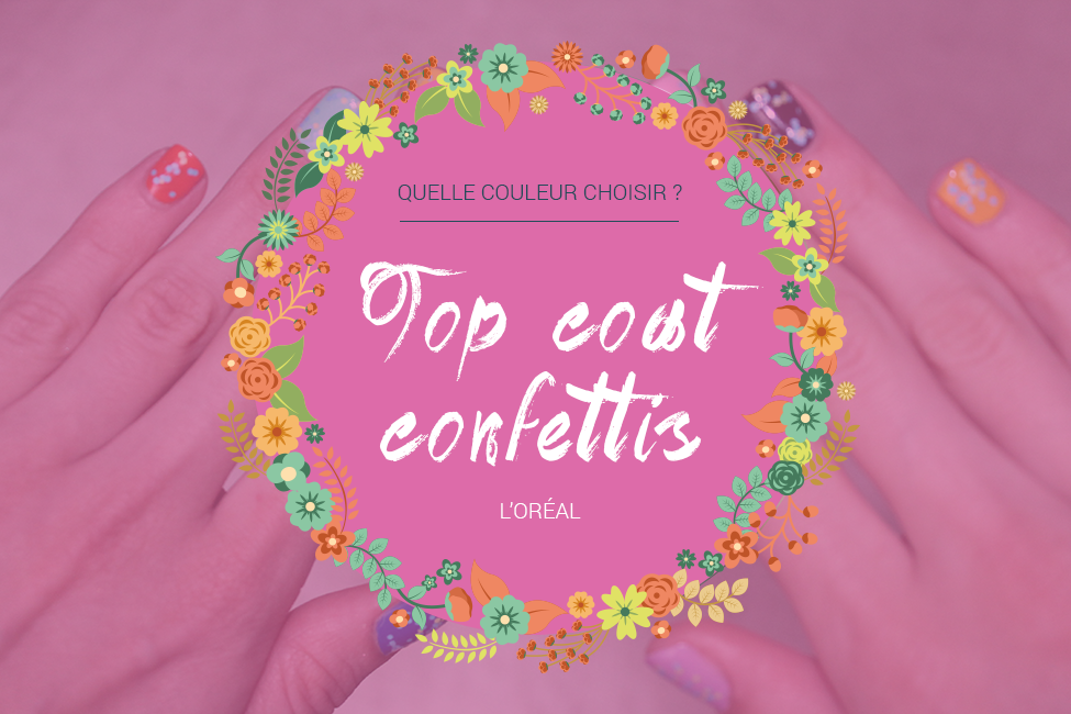 Revue : Top Coat Confettis L'Oréal présentation