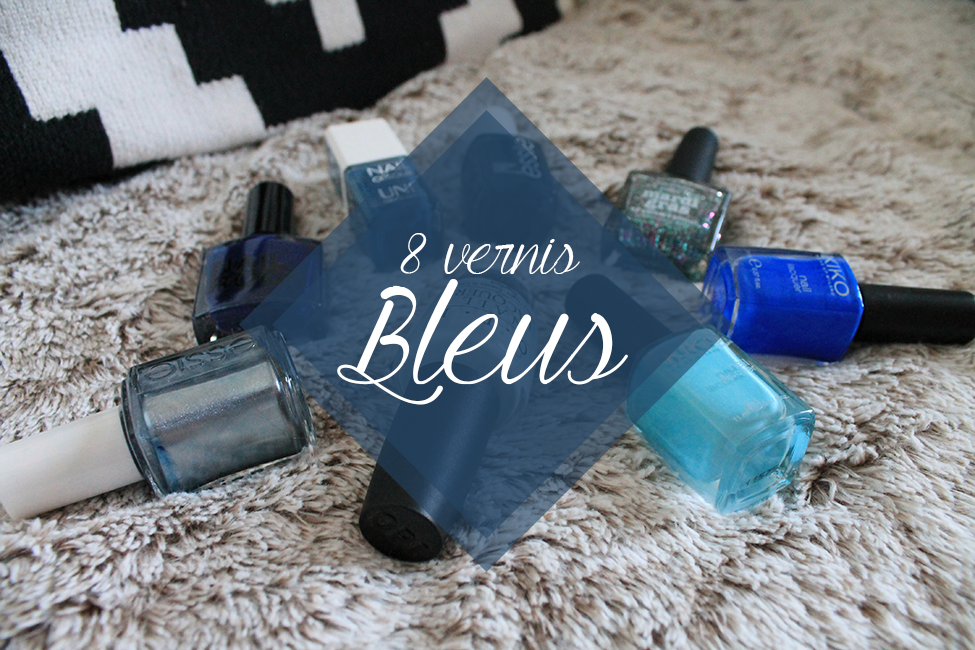 8 vernis bleus