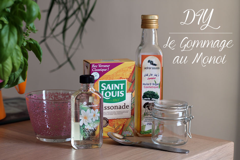 Recette gommage au monoï diy ingrédients