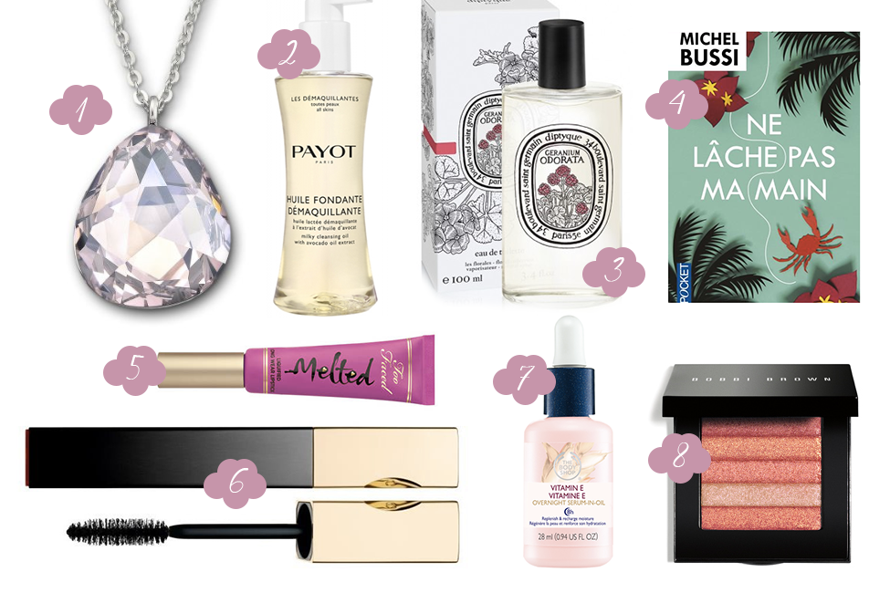 Ma wishlist de juillet too faced payot swarowski diptyque bobbi brown the body shop