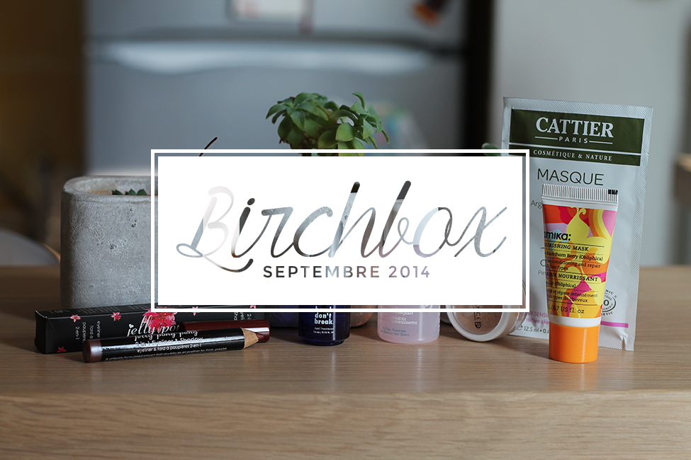 Birchbox de septembre 2014 présentation