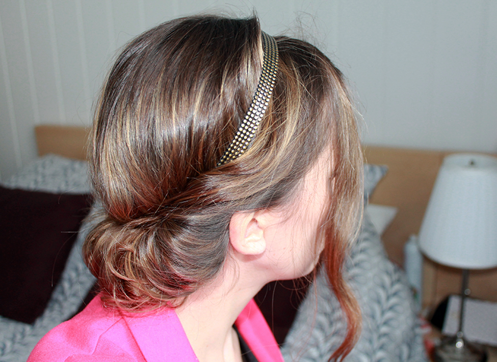 tuto coiffure facile headband