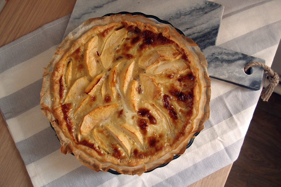 tarte pommes crème de marrons